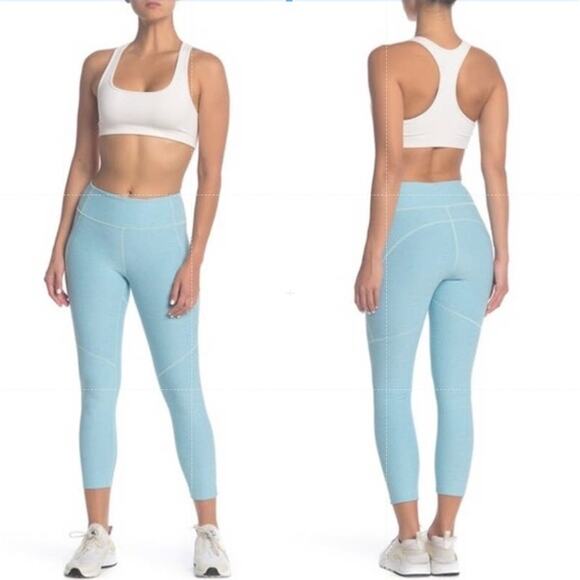 Outdoor Voices Pants - Outdoor Voices 3/4 Warm Up Activewear Crop Leggings Pool Blue Womens Size XS